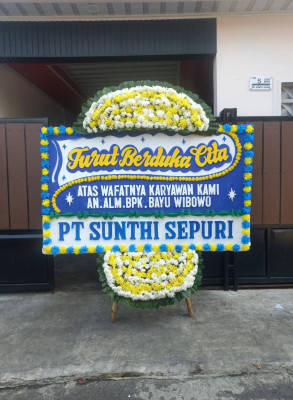 Papan Bunga Duka di Pandeglang